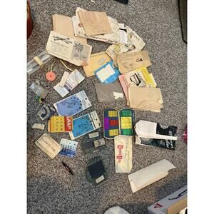 Lot of Assorted Antique & Vintage Sewing Notions Estate Find - As Is - As Found